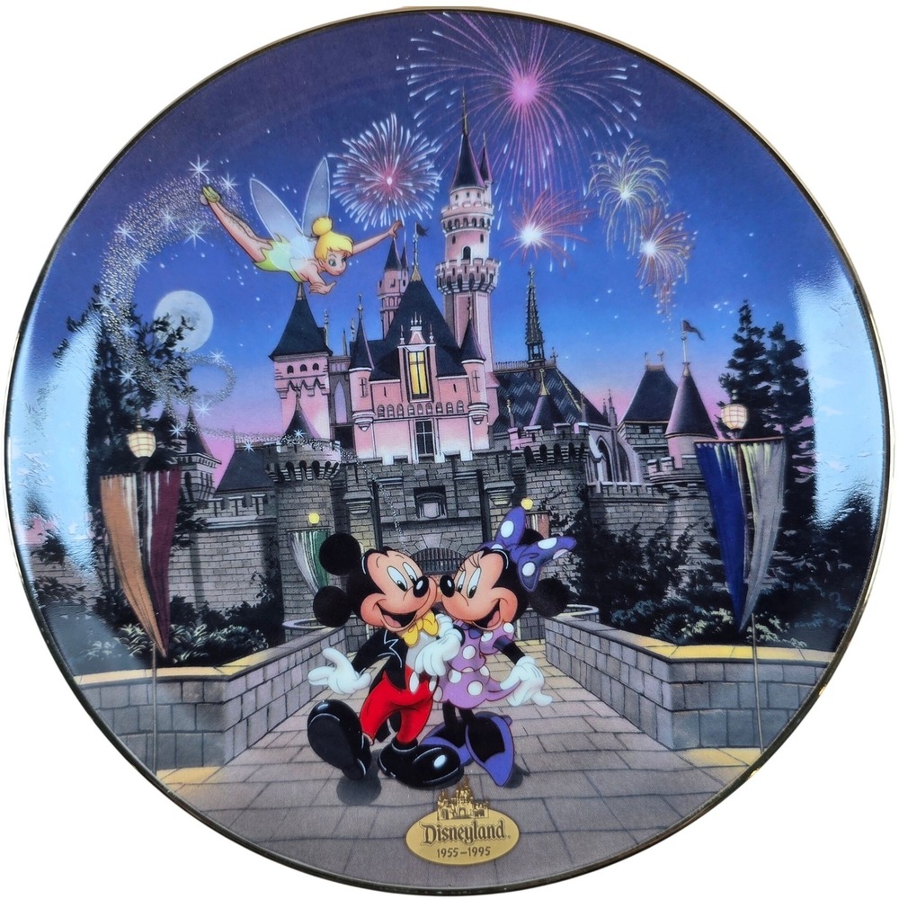 Sleeping Beauty Castle Disneyland 40th Anniversary Bradford Ex‎ 8" Collect Plate